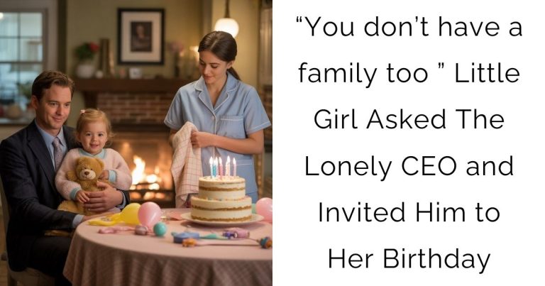 “You don’t have a family too ” Little Girl Asked The Lonely CEO and Invited Him to Her Birthday