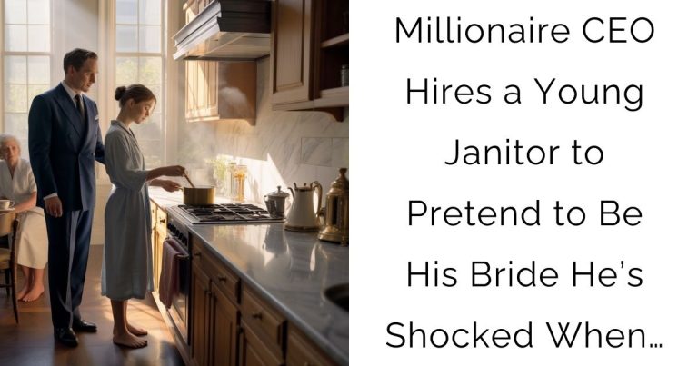 Millionaire CEO Hires a Young Janitor to Pretend to Be His Bride—He’s Shocked When…