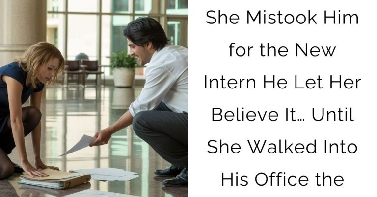 She Mistook Him for the New Intern—He Let Her Believe It… Until She Walked Into His Office the
