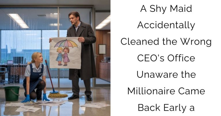 A Shy Maid Accidentally Cleaned the Wrong CEO’s Office—Unaware the Millionaire Came Back Early a