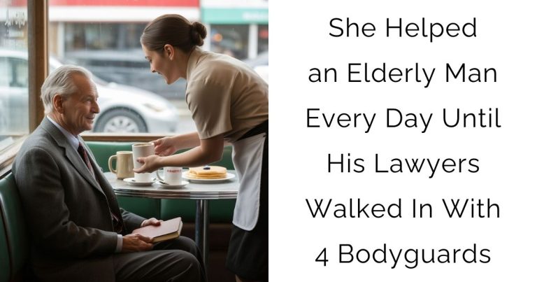 She Helped an Elderly Man Every Day — Until His Lawyers Walked In With 4 Bodyguards