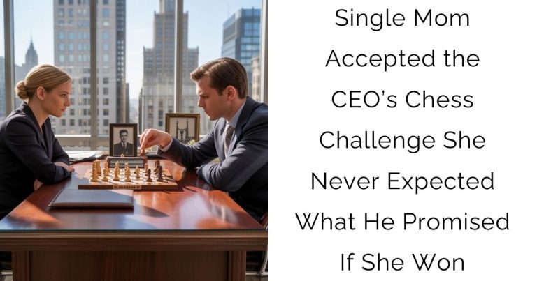 Single Mom Accepted the CEO’s Chess Challenge — She Never Expected What He Promised If She Won