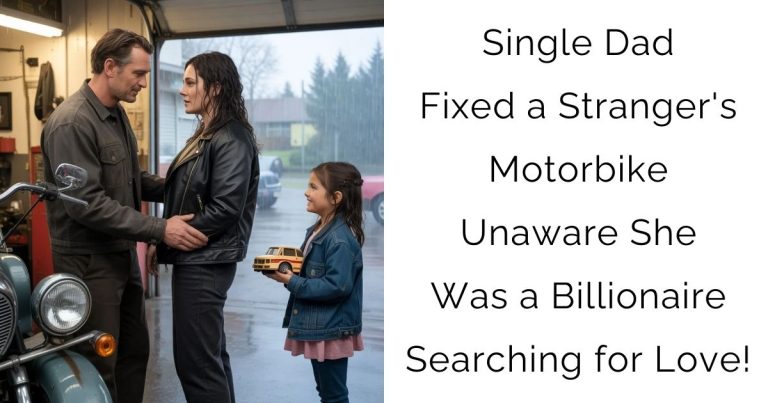 Single Dad Fixed a Stranger’s Motorbike—Unaware She Was a Billionaire Searching for Love!