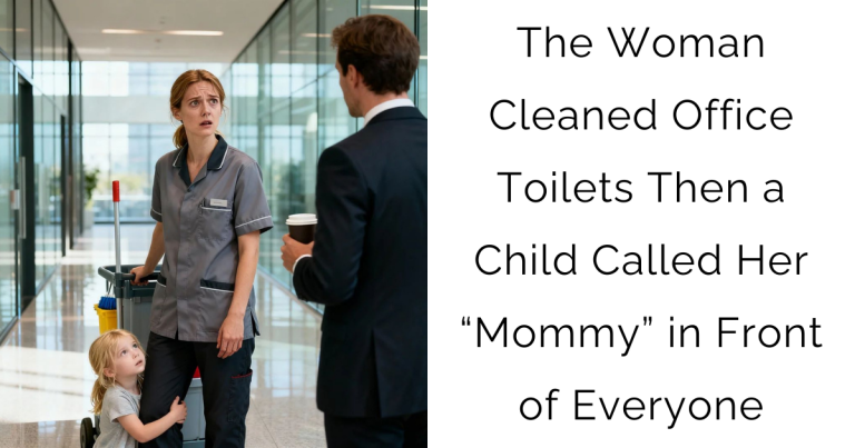 The Woman Cleaned Office Toilets—Then a Child Called Her “Mommy” in Front of Everyone