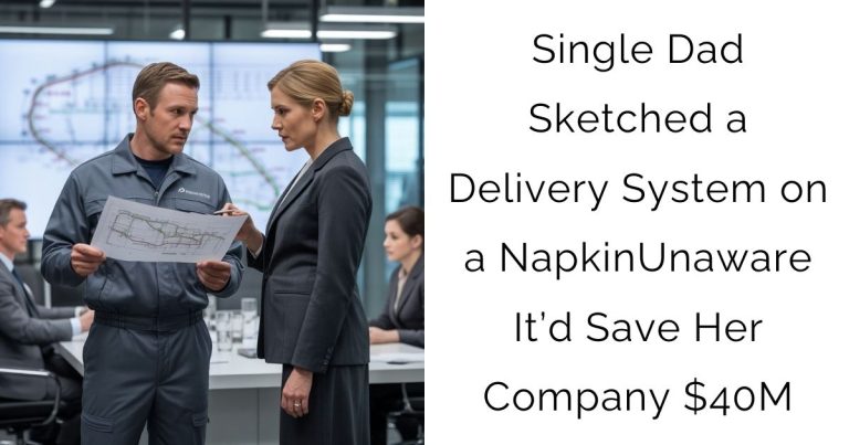 Single Dad Sketched a Delivery System on a Napkin—Unaware It’d Save Her Company $40M