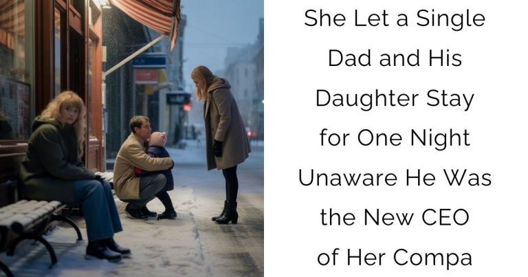 She Let a Single Dad and His Daughter Stay for One Night—Unaware He Was the New CEO of Her Compa