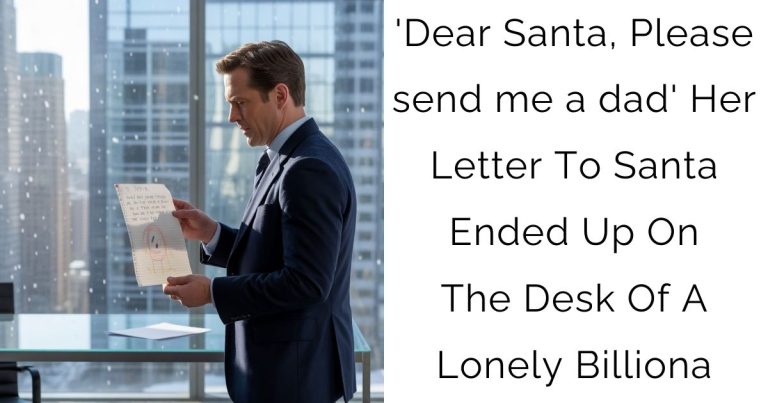 ‘Dear Santa, Please send me a dad’—Her Letter To Santa Ended Up On The Desk Of A Lonely Billiona
