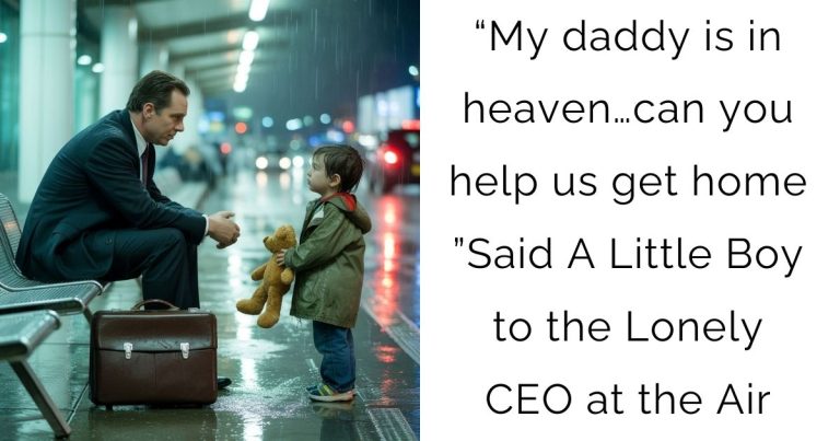 “My daddy is in heaven…can you help us get home ”—Said A Little Boy to the Lonely CEO at the Air