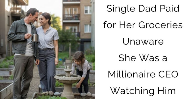 Single Dad Paid for Her Groceries—Unaware She Was a Millionaire CEO Watching Him