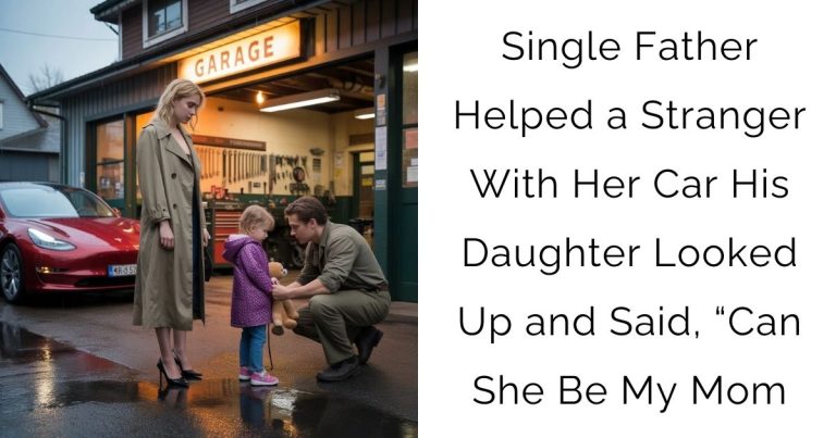 Single Father Helped a Stranger With Her Car—His Daughter Looked Up and Said, “Can She Be My Mom