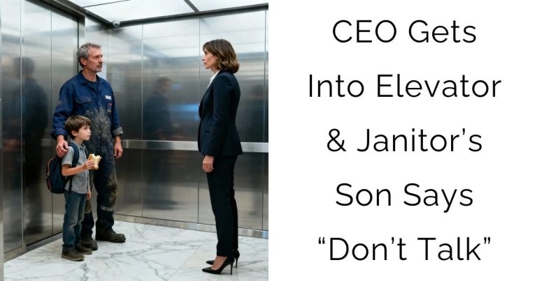 CEO Gets Into Elevator & Janitor’s Son Says “Don’t Talk”