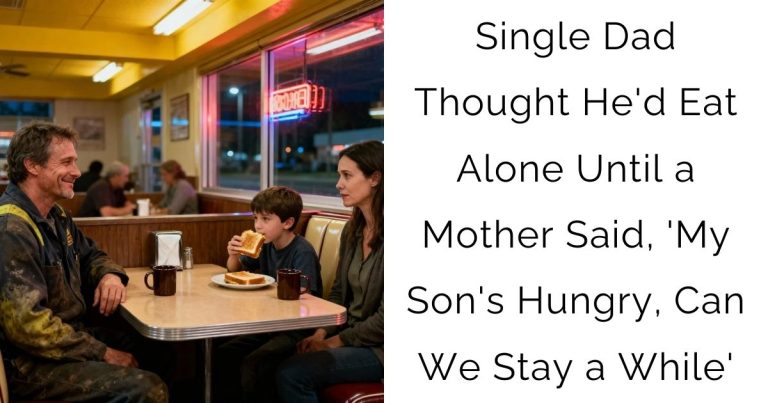 Single Dad Thought He’d Eat Alone Until a Mother Said, ‘My Son’s Hungry, Can We Stay a While’