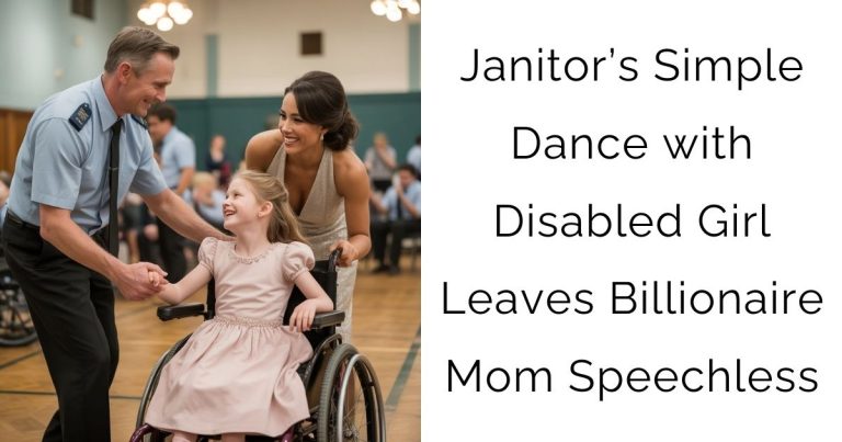 Janitor’s Simple Dance with Disabled Girl Leaves Billionaire Mom Speechless