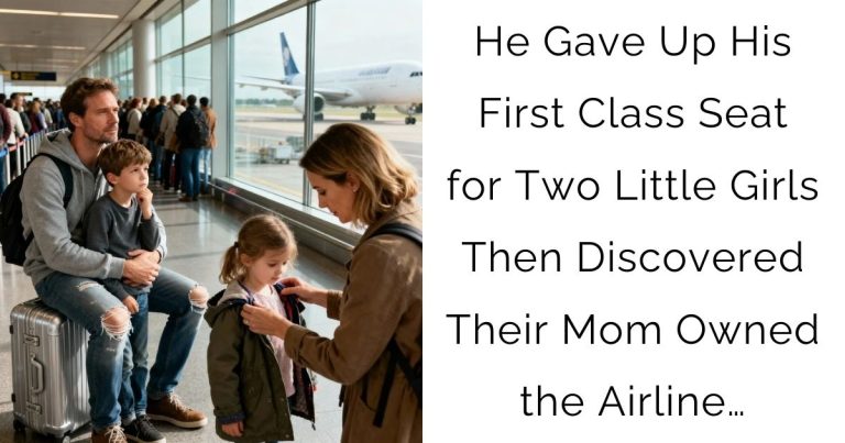 He Gave Up His First-Class Seat for Two Little Girls — Then Discovered Their Mom Owned the Airline…