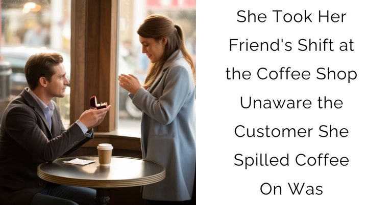 She Took Her Friend’s Shift at the Coffee Shop—Unaware the Customer She Spilled Coffee On Was