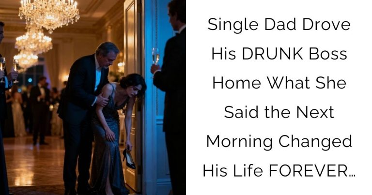 Single Dad Drove His DRUNK Boss Home—What She Said the Next Morning Changed His Life FOREVER…