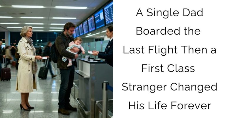 A Single Dad Boarded the Last Flight—Then a First-Class Stranger Changed His Life Forever