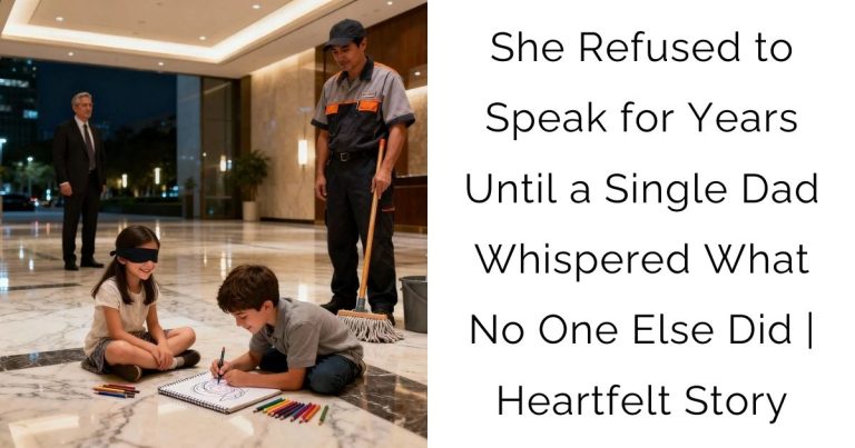 She Refused to Speak for Years — Until a Single Dad Whispered What No One Else Did | Heartfelt Story