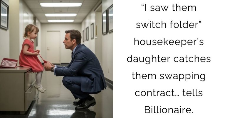 “I saw them switch folder” housekeeper’s daughter catches them swapping contract… tells Billionaire.