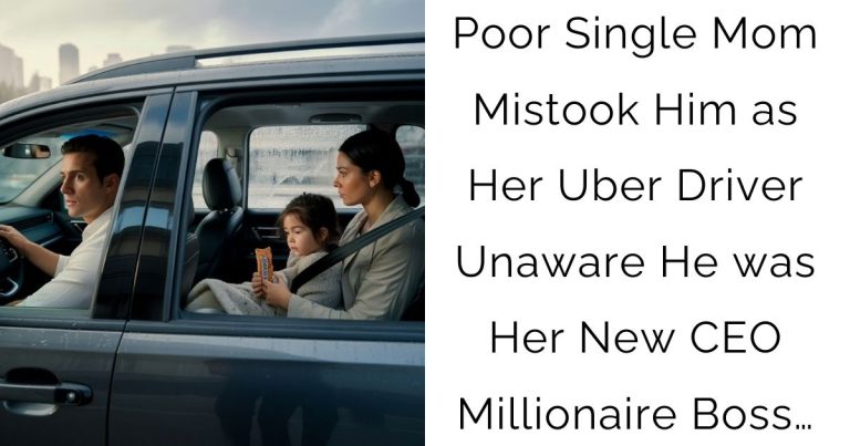 Poor Single Mom Mistook Him as Her Uber Driver—Unaware He was Her New CEO Millionaire Boss…