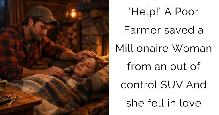 ‘Help!’ A Poor Farmer saved a Millionaire Woman from an out of control SUV—And she fell in love