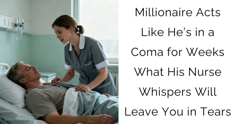 Millionaire Acts Like He’s in a Coma for Weeks — What His Nurse Whispers Will Leave You in Tears