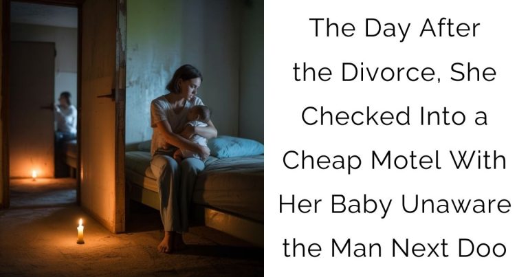 The Day After the Divorce, She Checked Into a Cheap Motel With Her Baby—Unaware the Man Next Doo