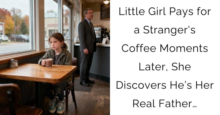Little Girl Pays for a Stranger’s Coffee — Moments Later, She Discovers He’s Her Real Father…