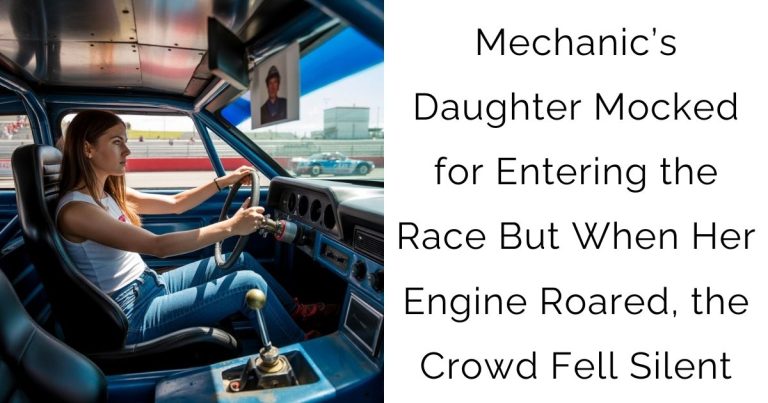 Mechanic’s Daughter Mocked for Entering the Race — But When Her Engine Roared, the Crowd Fell Silent
