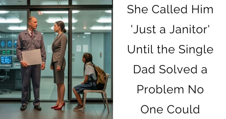 She Called Him ‘Just a Janitor’ — Until the Single Dad Solved a Problem No One Could