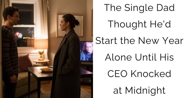 The Single Dad Thought He’d Start the New Year Alone — Until His CEO Knocked at Midnight