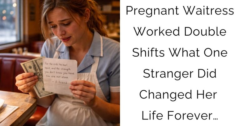 Pregnant Waitress Worked Double Shifts—What One Stranger Did Changed Her Life Forever…