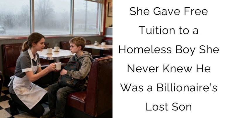 She Gave Free Tuition to a Homeless Boy — She Never Knew He Was a Billionaire’s Lost Son