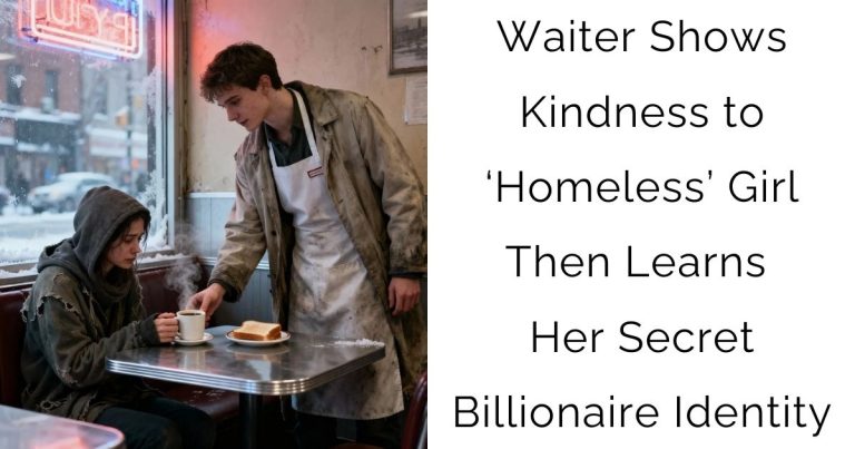 Waiter Shows Kindness to ‘Homeless’ Girl—Then Learns Her Secret Billionaire Identity