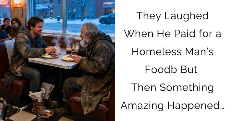 They Laughed When He Paid for a Homeless Man’s Food—But Then Something Amazing Happened…