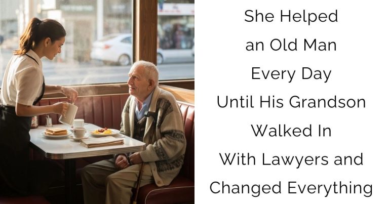 She Helped an Old Man Every Day — Until His Grandson Walked In With Lawyers and Changed Everything…