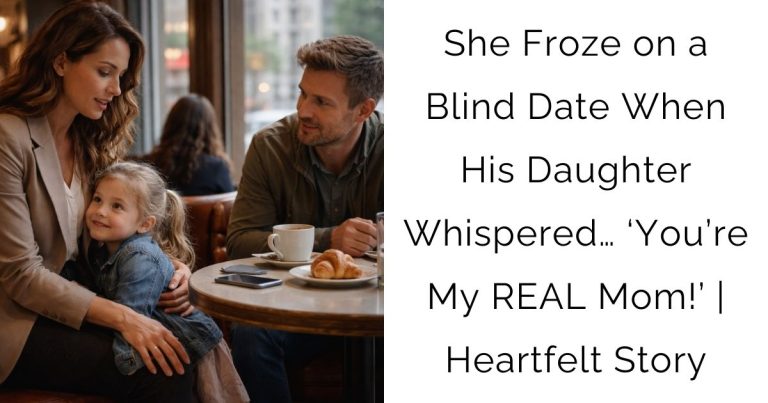 She Froze on a Blind Date When His Daughter Whispered… ‘You’re My REAL Mom!’ | Heartfelt Story