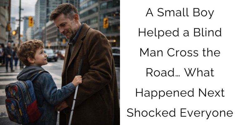 A Small Boy Helped a Blind Man Cross the Road… What Happened Next Shocked Everyone
