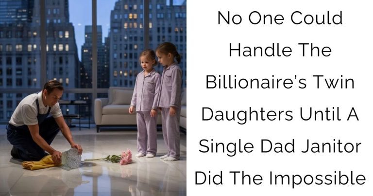 No One Could Handle The Billionaire’s Twin Daughters—Until A Single Dad Janitor Did The Impossible