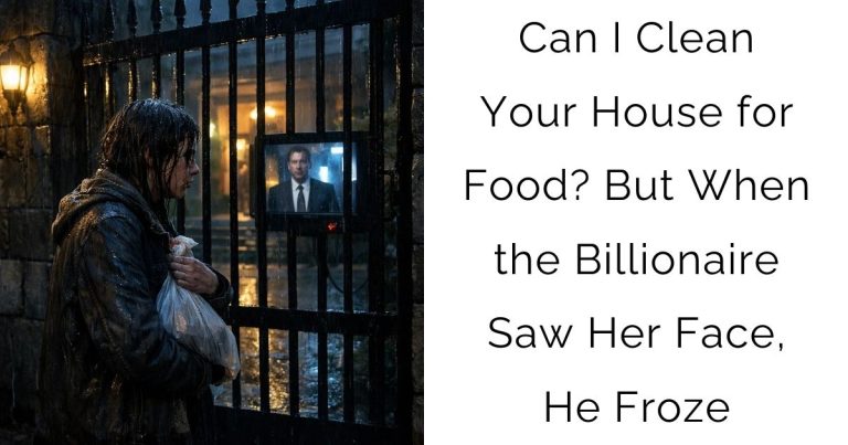 Can I Clean Your House for Food? But When the Billionaire Saw Her Face, He Froze