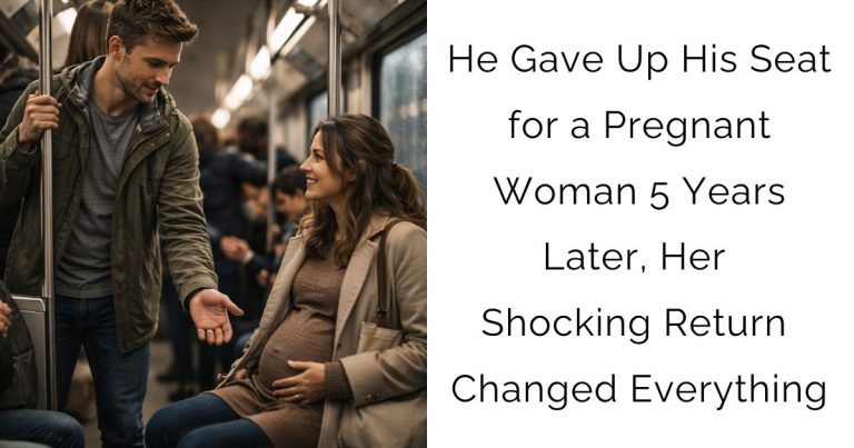 He Gave Up His Seat for a Pregnant Woman — 5 Years Later, Her Shocking Return Changed Everything