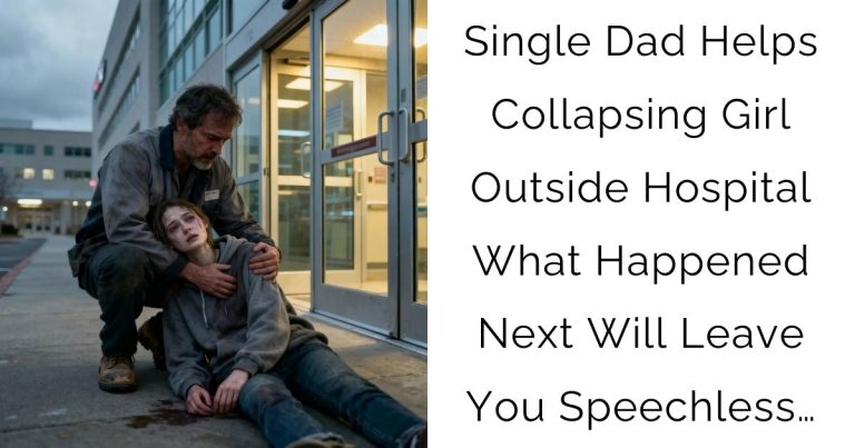 Single Dad Helps Collapsing Girl Outside Hospital — What Happened Next Will Leave You Speechless…
