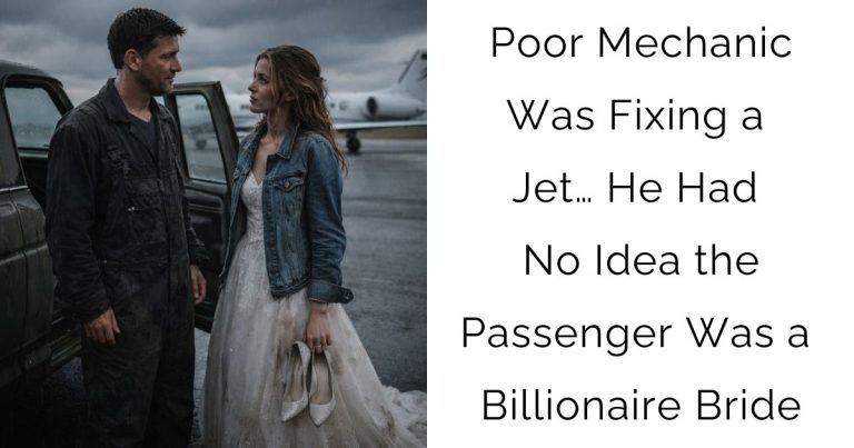 Poor Mechanic Was Fixing a Jet… He Had No Idea the Passenger Was a Billionaire Bride