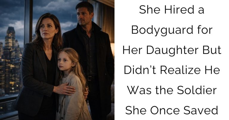 She Hired a Bodyguard for Her Daughter — But Didn’t Realize He Was the Soldier She Once Saved