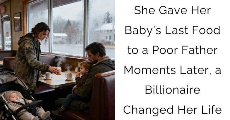 She Gave Her Baby’s Last Food to a Poor Father — Moments Later, a Billionaire Changed Her Life