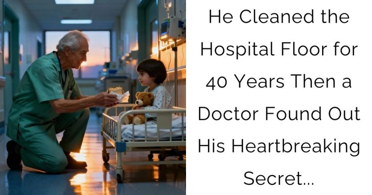 He Cleaned the Hospital Floor for 40 Years — Then a Doctor Found Out His Heartbreaking Secret…