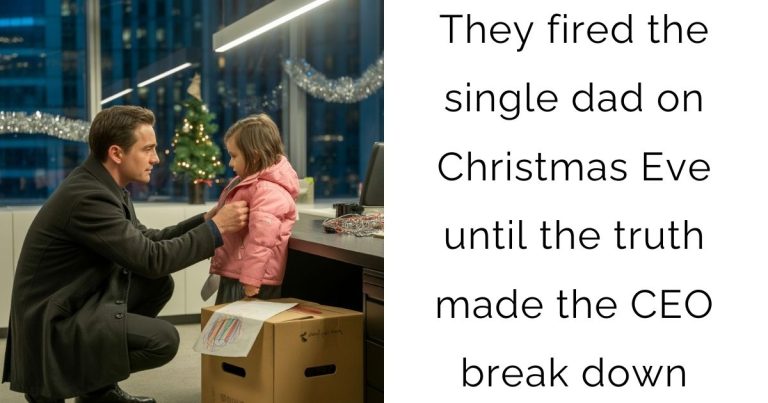 They fired the single dad on Christmas Eve — until the truth made the CEO break down