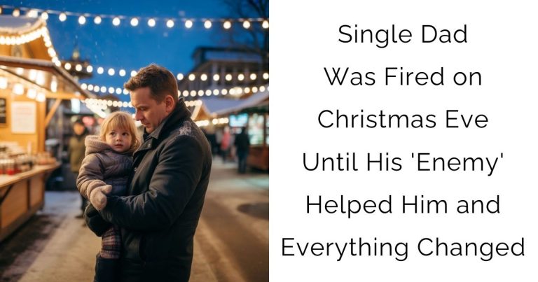 Single Dad Was Fired on Christmas Eve — Until His ‘Enemy’ Helped Him and Everything Changed