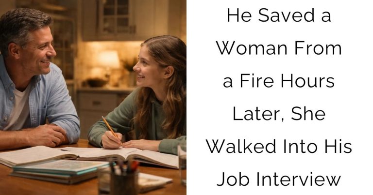He Saved a Woman From a Fire — Hours Later, She Walked Into His Job Interview