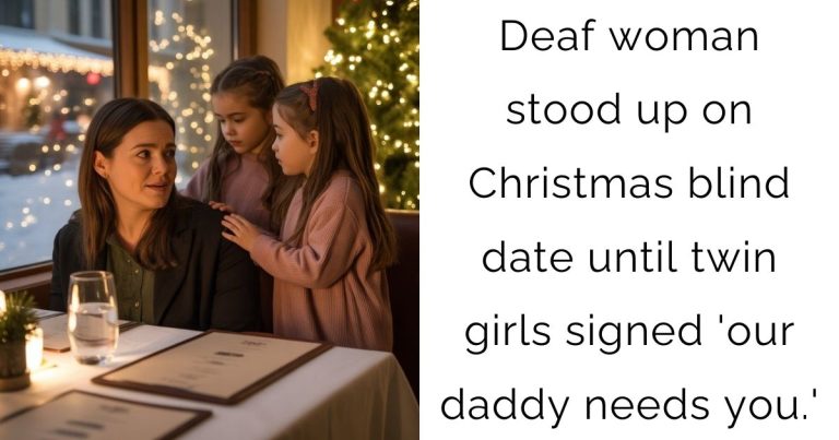 Deaf woman stood up on Christmas blind date—until twin girls signed ‘our daddy needs you.’